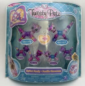 Twisty Petz Series 3: UniCat Family Pack - Collectible Bracelet Set for Kids New